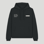 CAUTION: May Make Unforced Errors | Unisex Organic Cotton Oversize Hoodie with Chalk White Print