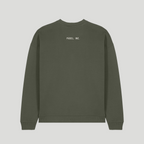 CAUTION: May Make Unforced Errors | Unisex Organic Cotton Oversize Sweatshirt with Chalk White Print