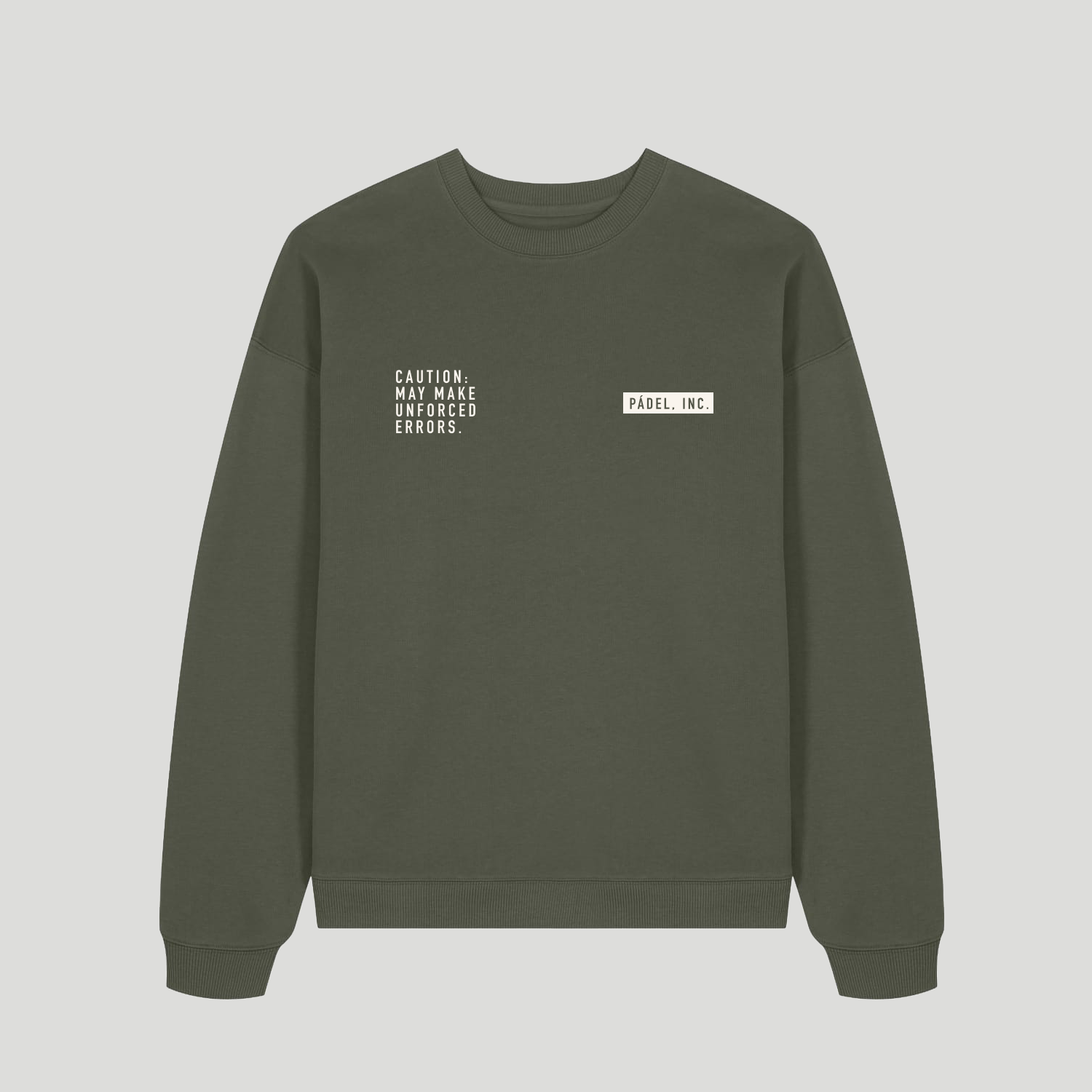 CAUTION Organic Cotton Sweatshirt | Oversize-fit