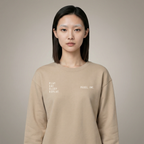 Unisex PLAY. EAT. SLEEP. REPEAT. Medium-fit Sweatshirt - Chalk print
