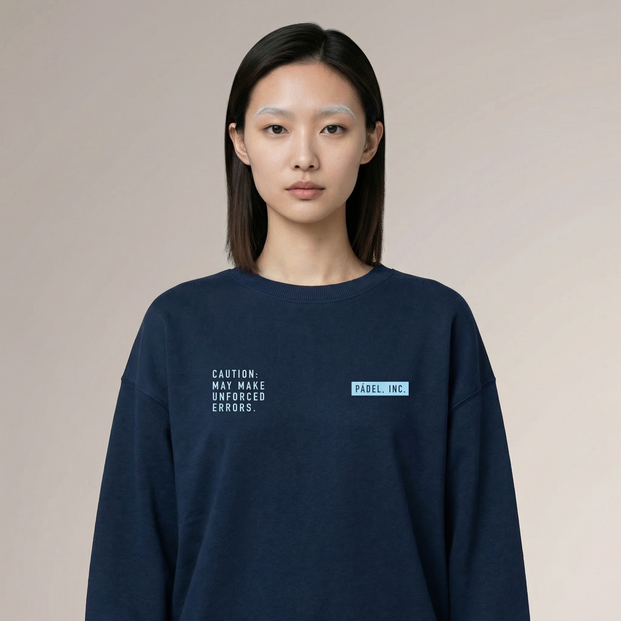 Unisex CAUTION: MAY MAKE UNFORCED ERRORS Oversize-fit Sweatshirt - Sky print