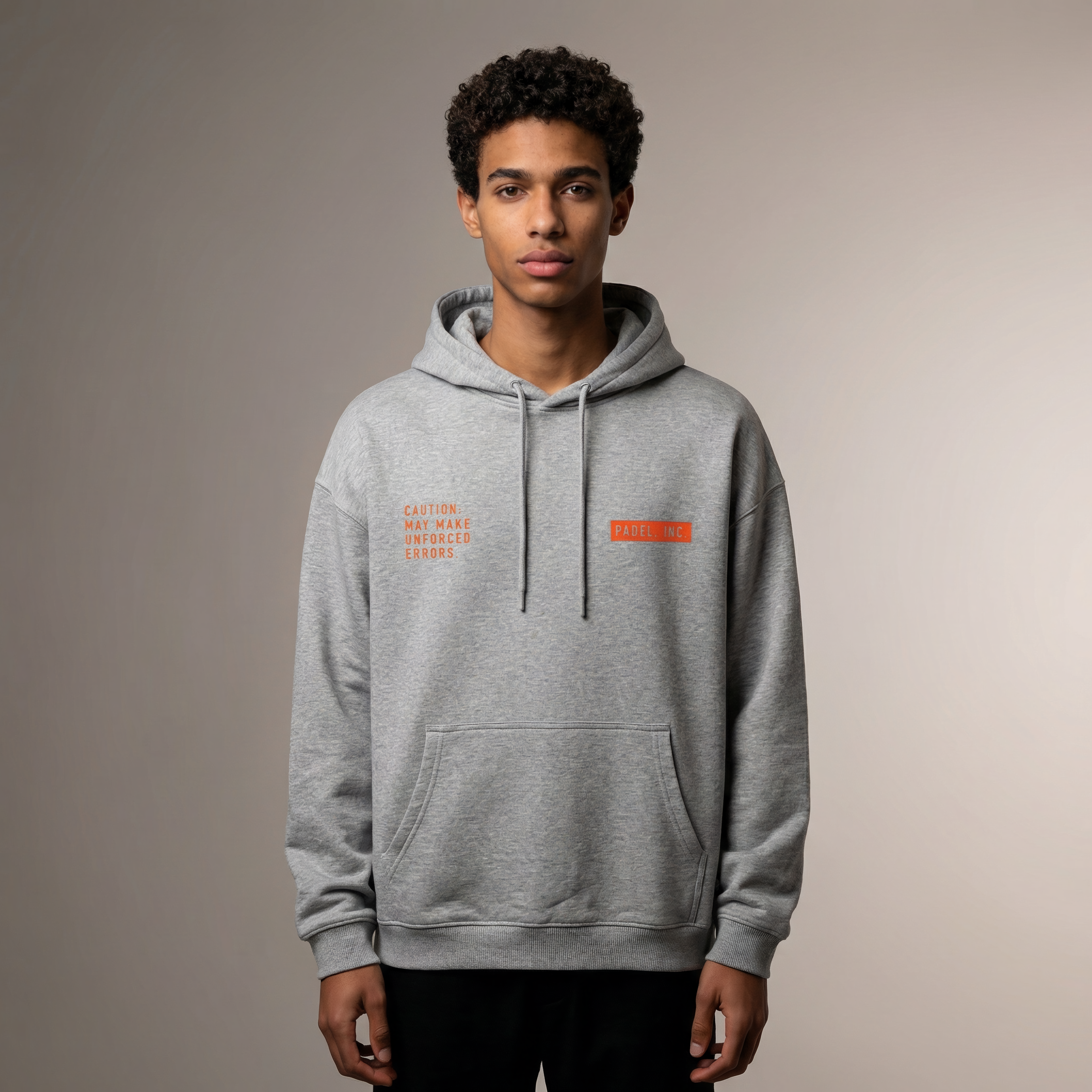 Unisex CAUTION: MAY MAKE UNFORCED ERRORS Oversize-fit Hoodie- Fire print