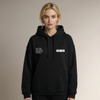 CAUTION: May Make Unforced Errors | Unisex Organic Cotton Oversize Hoodie with Chalk White Print