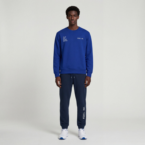 Logo ESSENTIALS Brush Cotton Joggers - Chalk logo