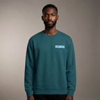 Unisex LOGO Medium-fit Sweatshirt - Sky logo