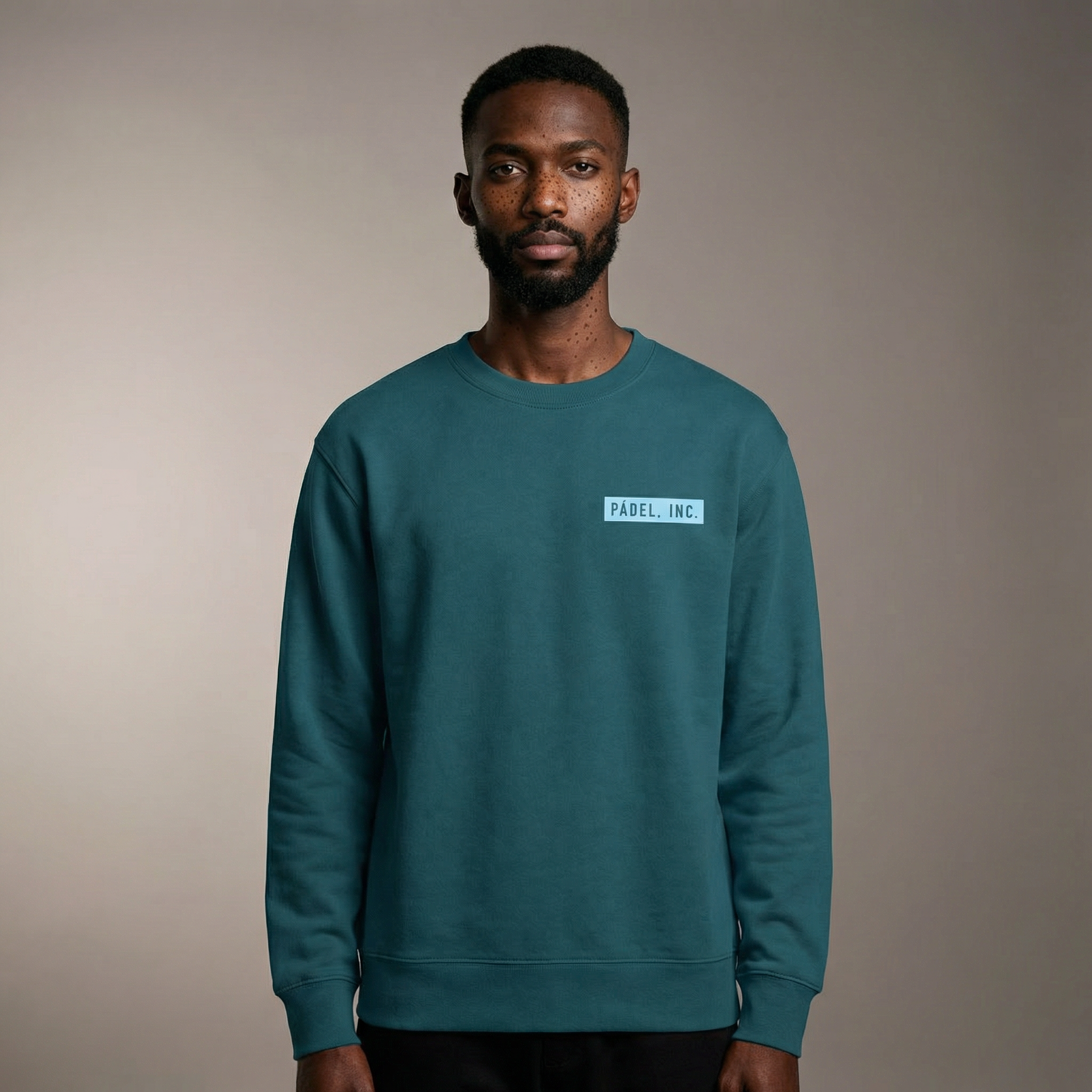 Unisex LOGO Medium-fit Sweatshirt - Sky logo