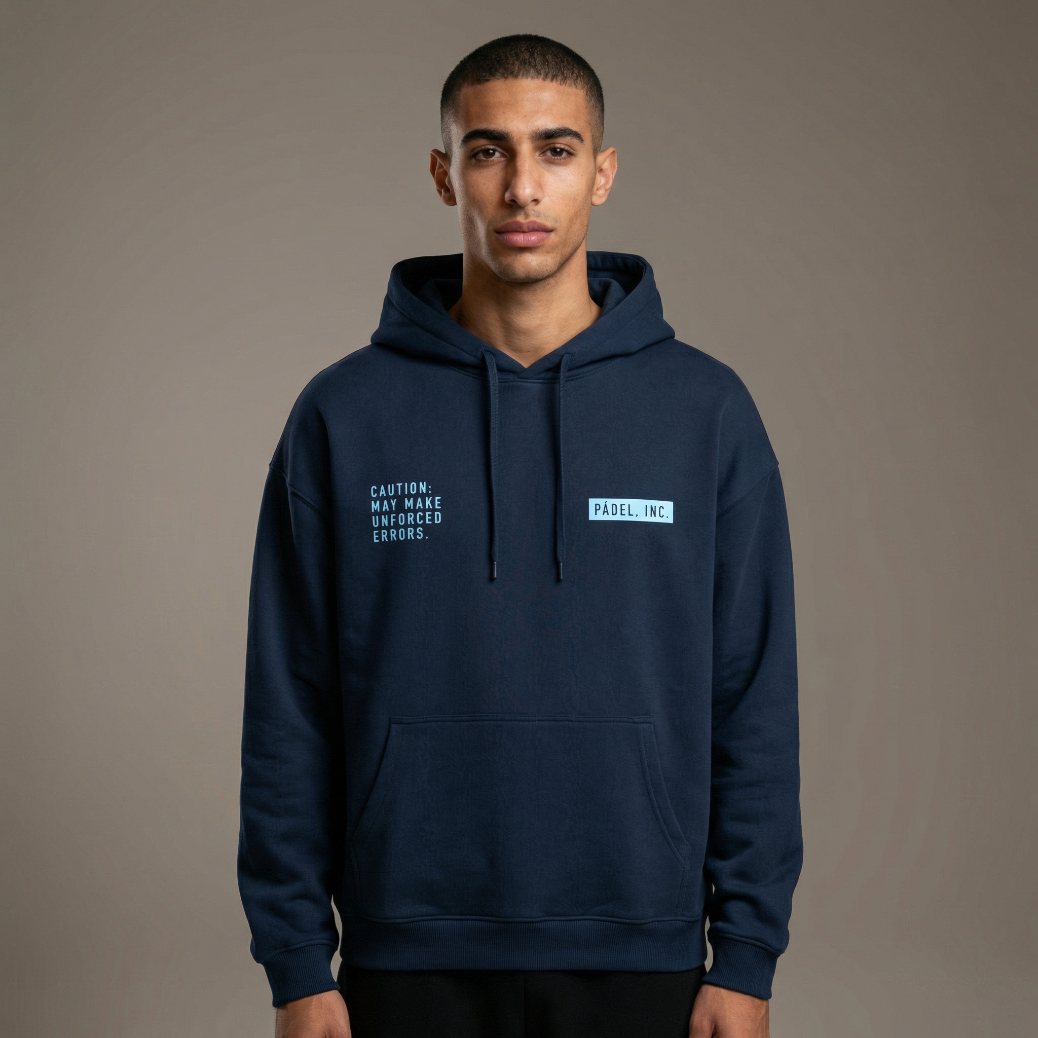 Unisex CAUTION: MAY MAKE UNFORCED ERRORS Oversize-fit Hoodie - Sky print