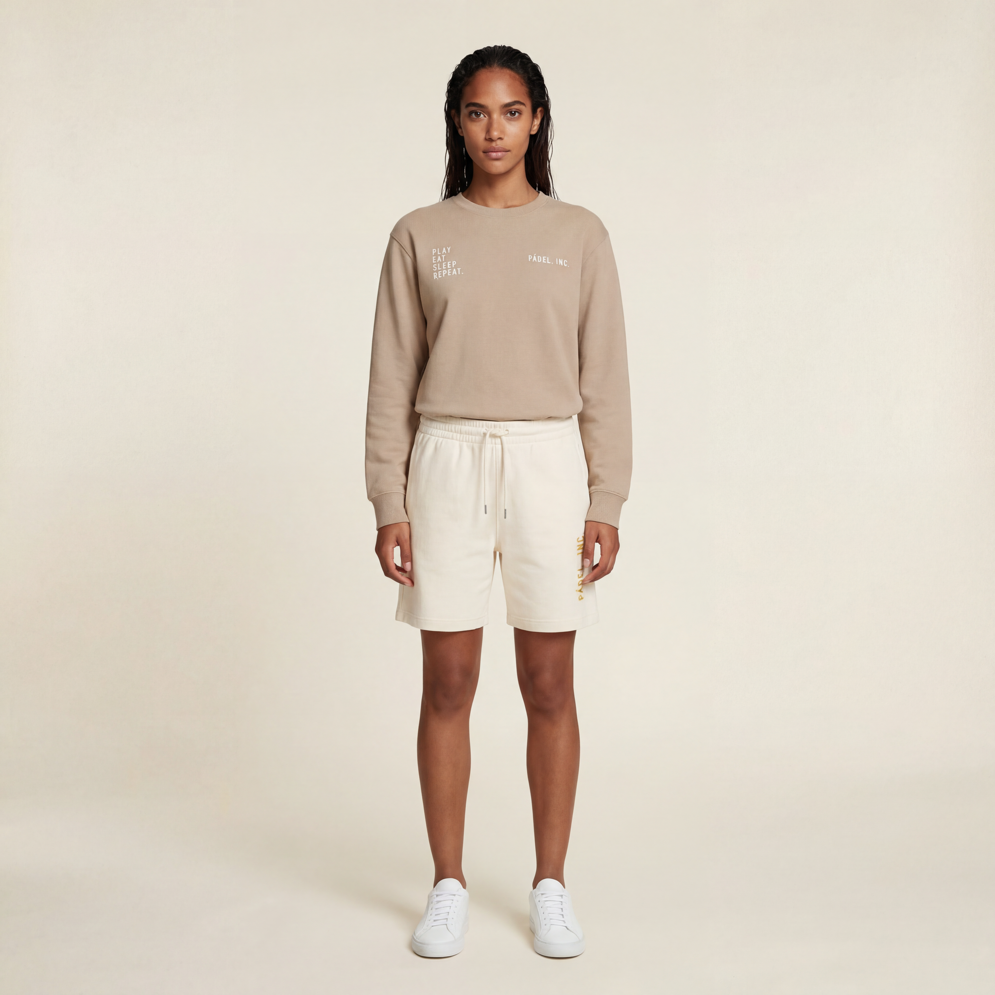 Logo ESSENTIALS French Terry Shorts - Ochre logo