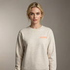 Unisex LOGO Medium-fit Sweatshirt - Peach logo