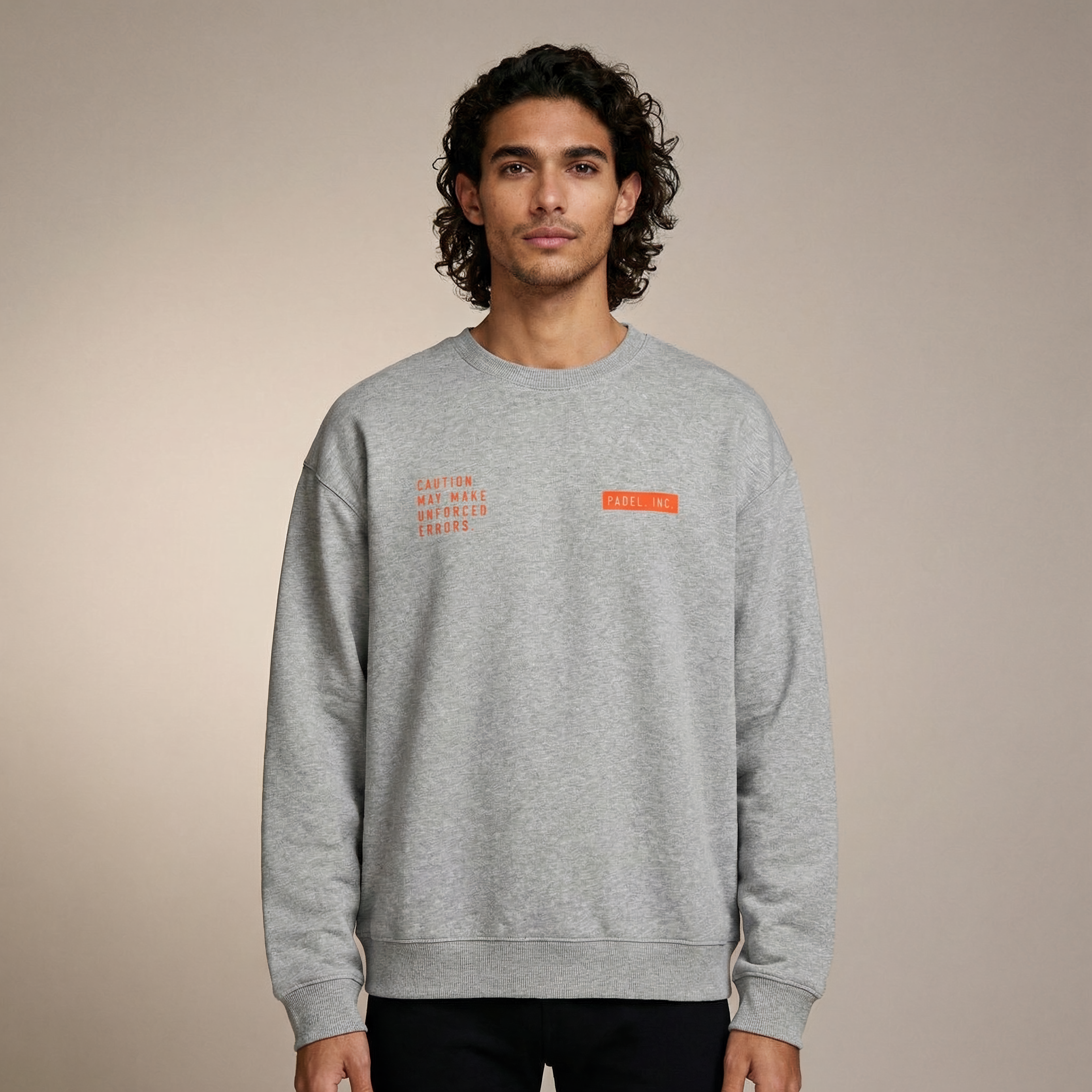 Unisex CAUTION: MAY MAKE UNFORCED ERRORS Oversize-fit Sweatshirt - Fire print