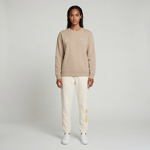 Logo ESSENTIALS Brush Cotton Joggers - Ochre logo