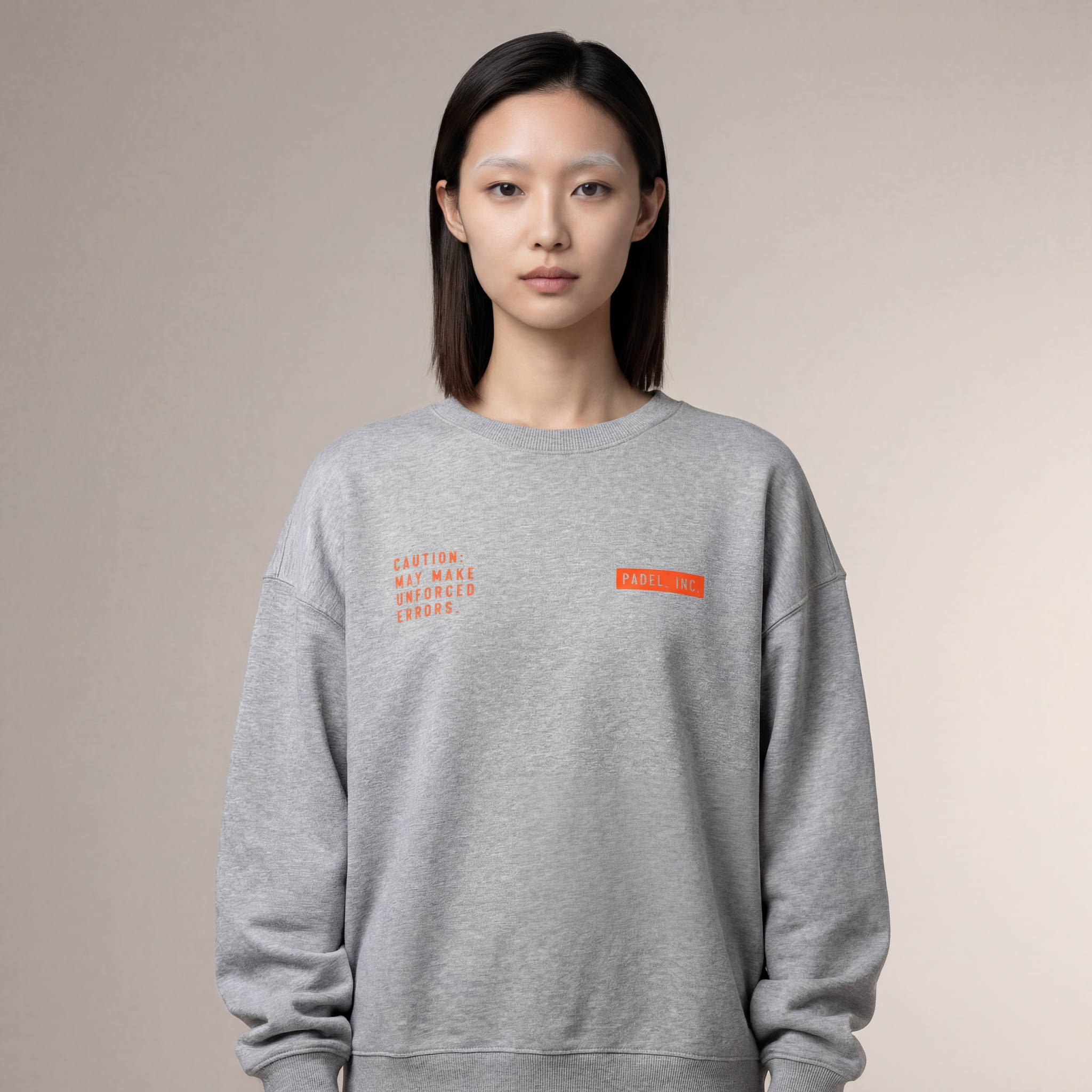 Unisex CAUTION: MAY MAKE UNFORCED ERRORS Oversize-fit Sweatshirt - Fire print