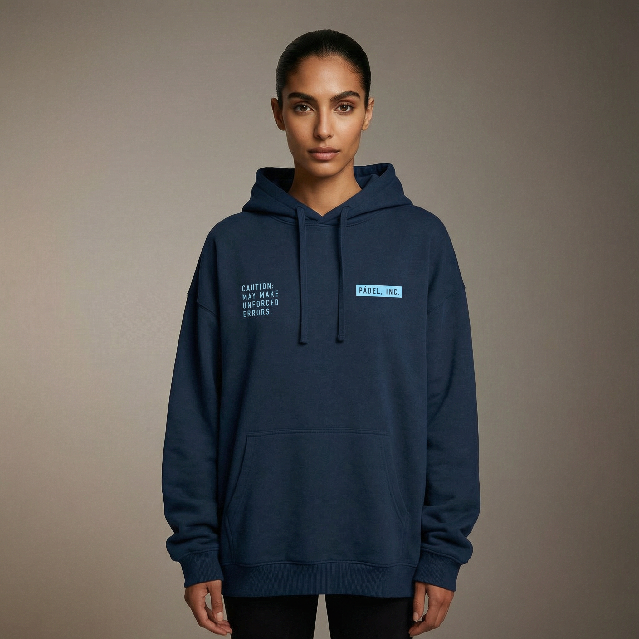 Unisex CAUTION: MAY MAKE UNFORCED ERRORS Oversize-fit Hoodie - Sky print