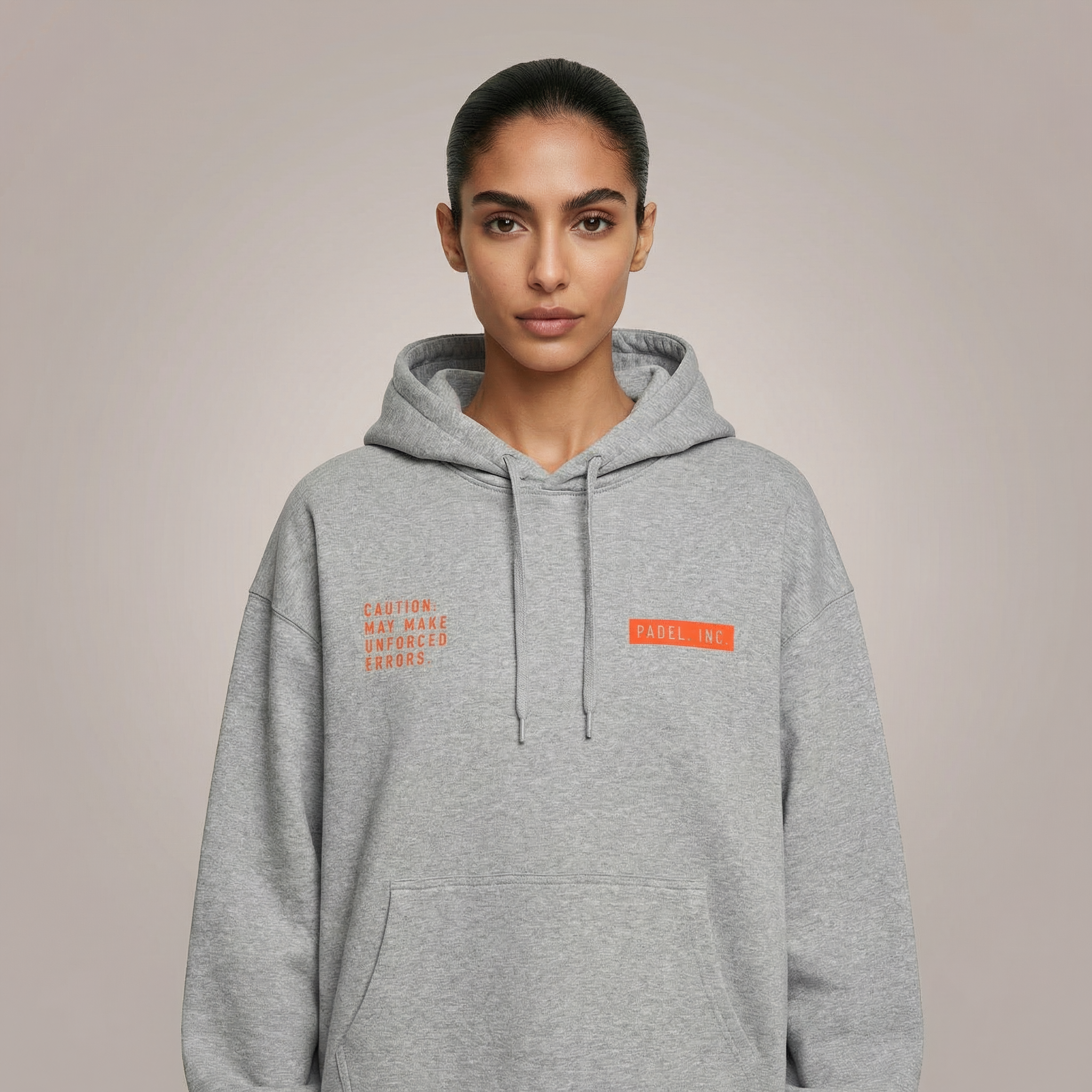 Unisex CAUTION: MAY MAKE UNFORCED ERRORS Oversize-fit Hoodie- Fire print