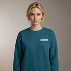 Unisex LOGO Medium-fit Sweatshirt - Sky logo
