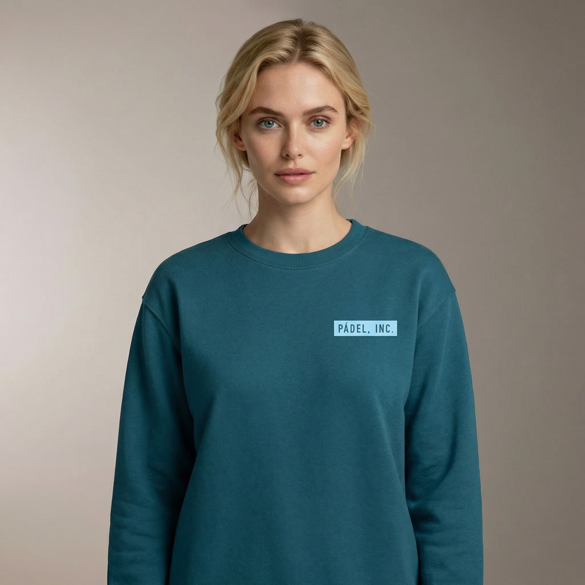 Unisex LOGO Medium-fit Sweatshirt - Sky logo