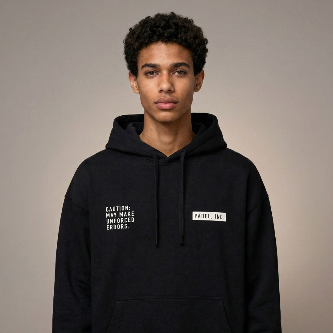 Unisex CAUTION: MAY MAKE UNFORCED ERRORS  Oversize-fit Hoodie - Chalk print