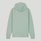Unisex LOGO Medium-fit, organic cotton zip-thru hoodie - Chalk print