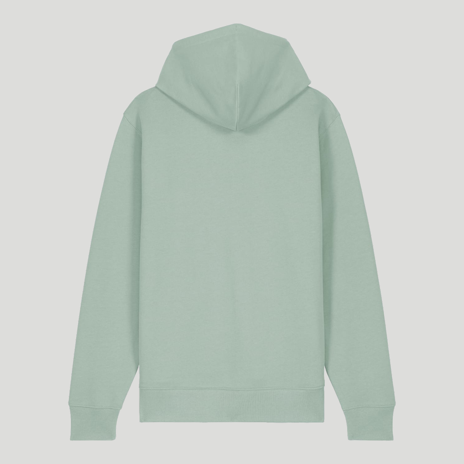 Unisex LOGO Medium-fit, organic cotton zip-thru hoodie - Chalk print