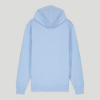 Unisex LOGO Medium-fit, organic cotton zip-thru hoodie - Chalk print