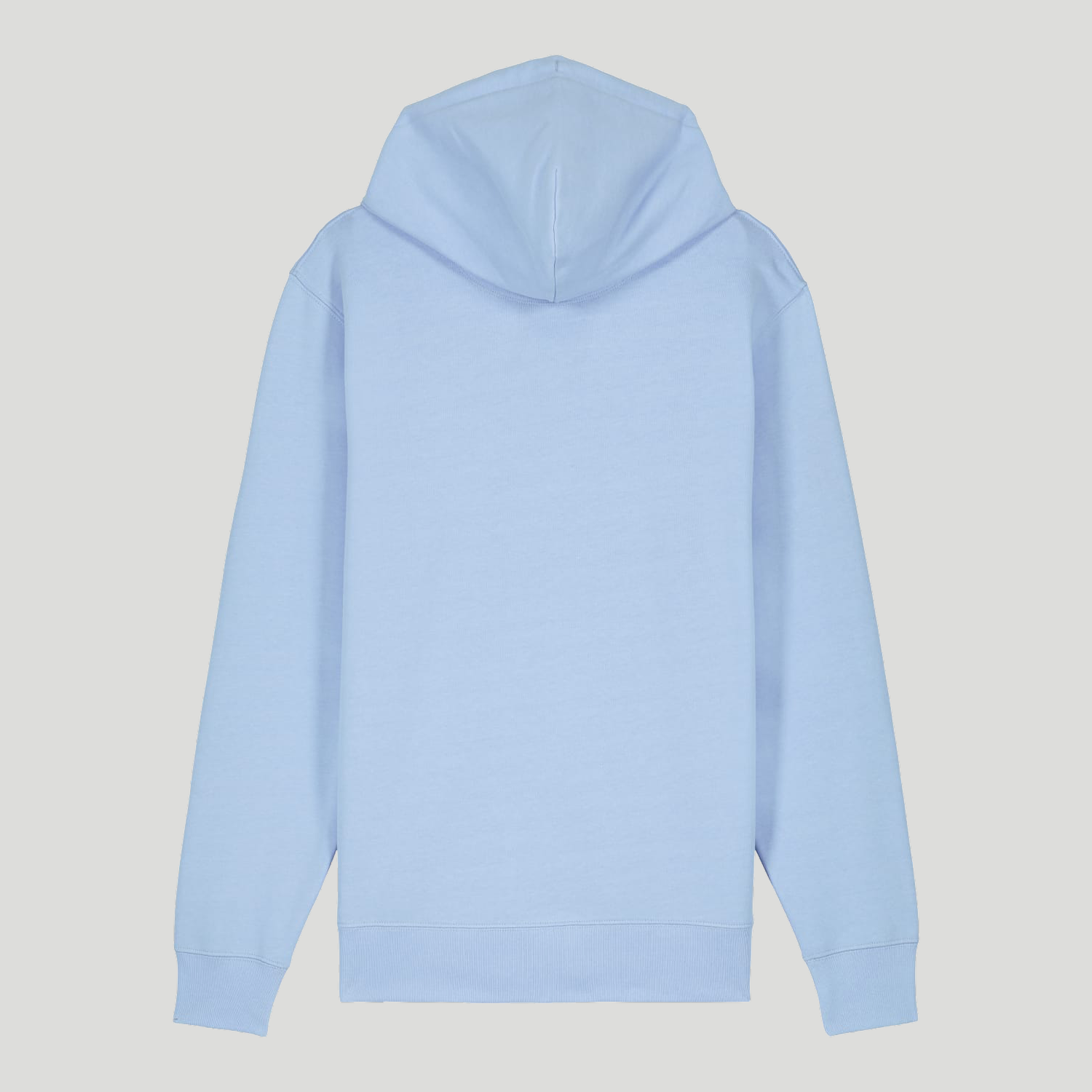 Unisex LOGO Medium-fit, organic cotton zip-thru hoodie - Chalk print