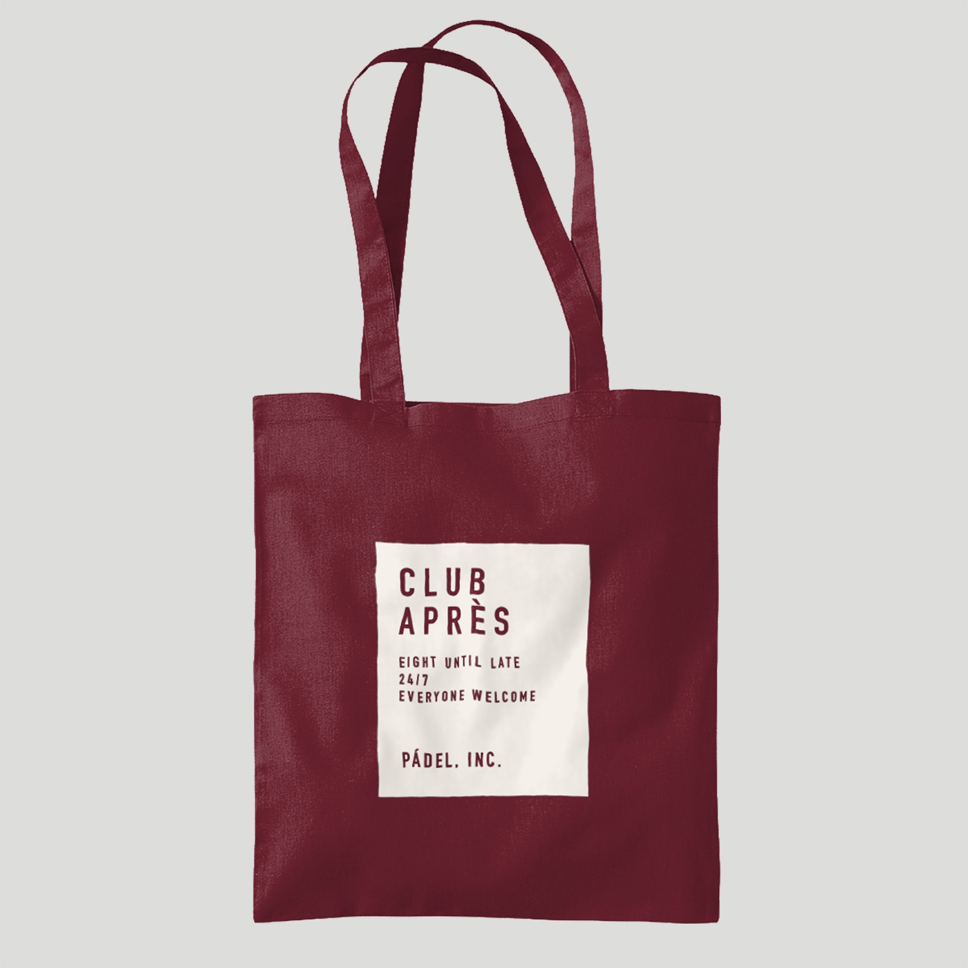 CLUB APRES Lightweight Bag for Life Tote - Chalk print