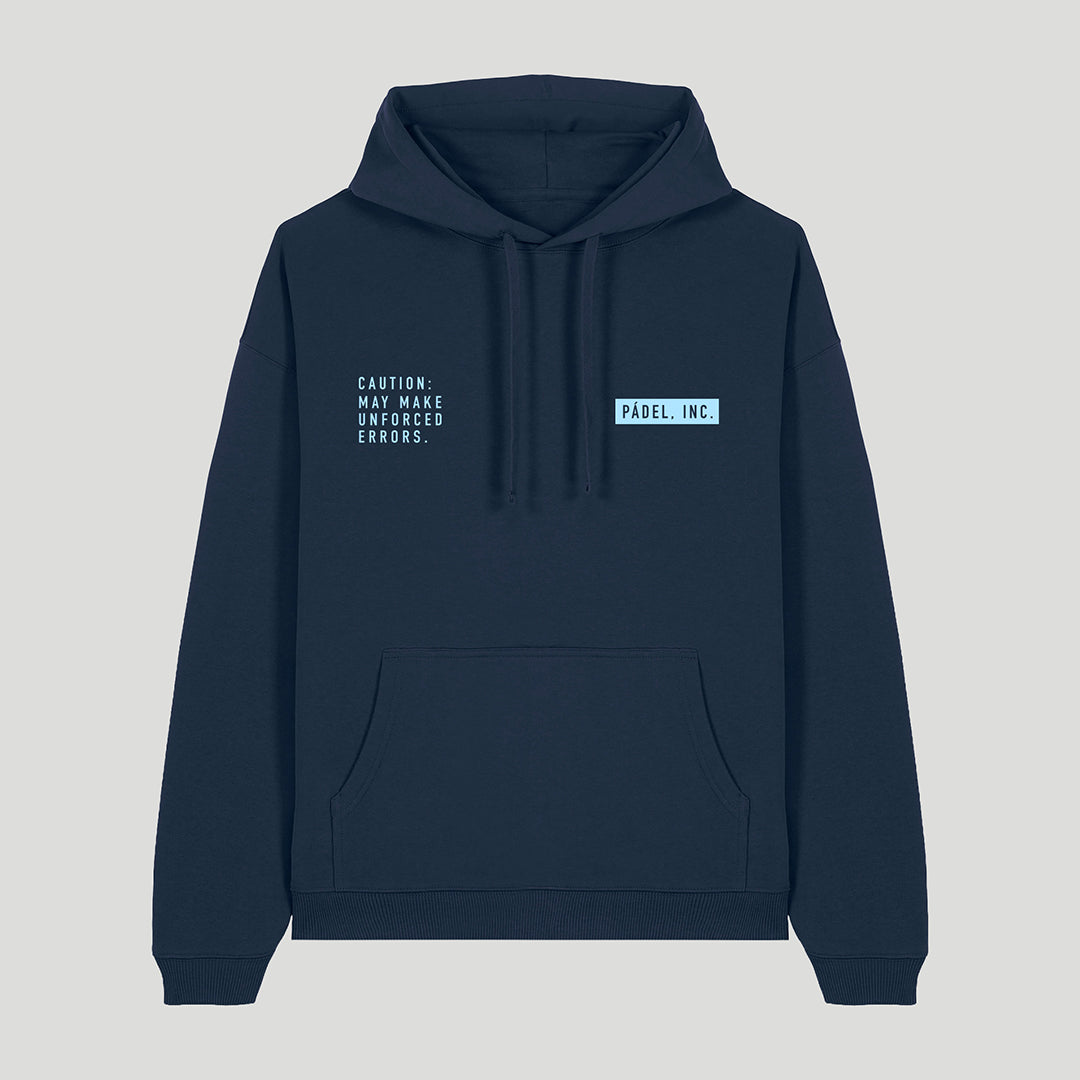 Unisex CAUTION: MAY MAKE UNFORCED ERRORS Oversize-fit Hoodie - Sky print