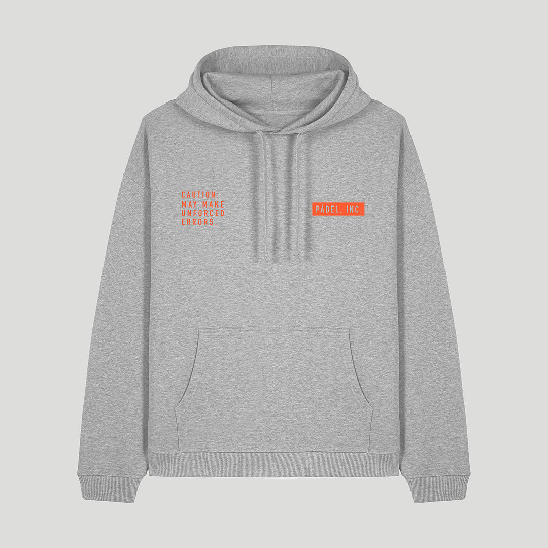 Unisex CAUTION: MAY MAKE UNFORCED ERRORS Oversize-fit Hoodie- Fire print