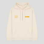 Unisex CAUTION: MAY MAKE UNFORCED ERRORS Oversize-fit Hoodie  - Ochre print