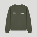Unisex CAUTION: MAY MAKE UNFORCED ERRORS Oversize-fit Sweatshirt - Moss print