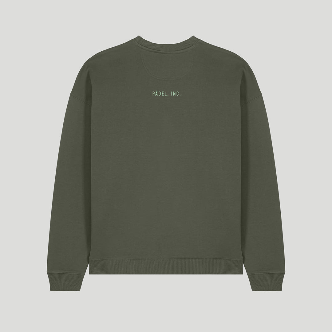 Unisex CAUTION: MAY MAKE UNFORCED ERRORS Oversize-fit Sweatshirt - Moss print