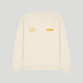Unisex CAUTION: MAY MAKE UNFORCED ERRORS Oversize-fit Sweatshirt - Ochre print
