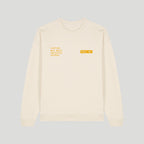 Unisex CAUTION: MAY MAKE UNFORCED ERRORS Oversize-fit Sweatshirt - Ochre print