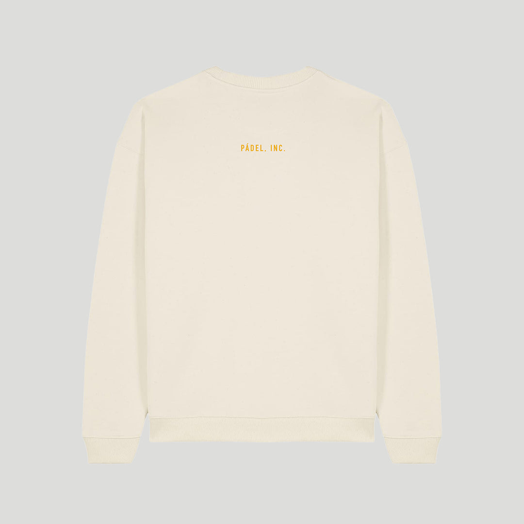 Unisex CAUTION: MAY MAKE UNFORCED ERRORS Oversize-fit Sweatshirt - Ochre print