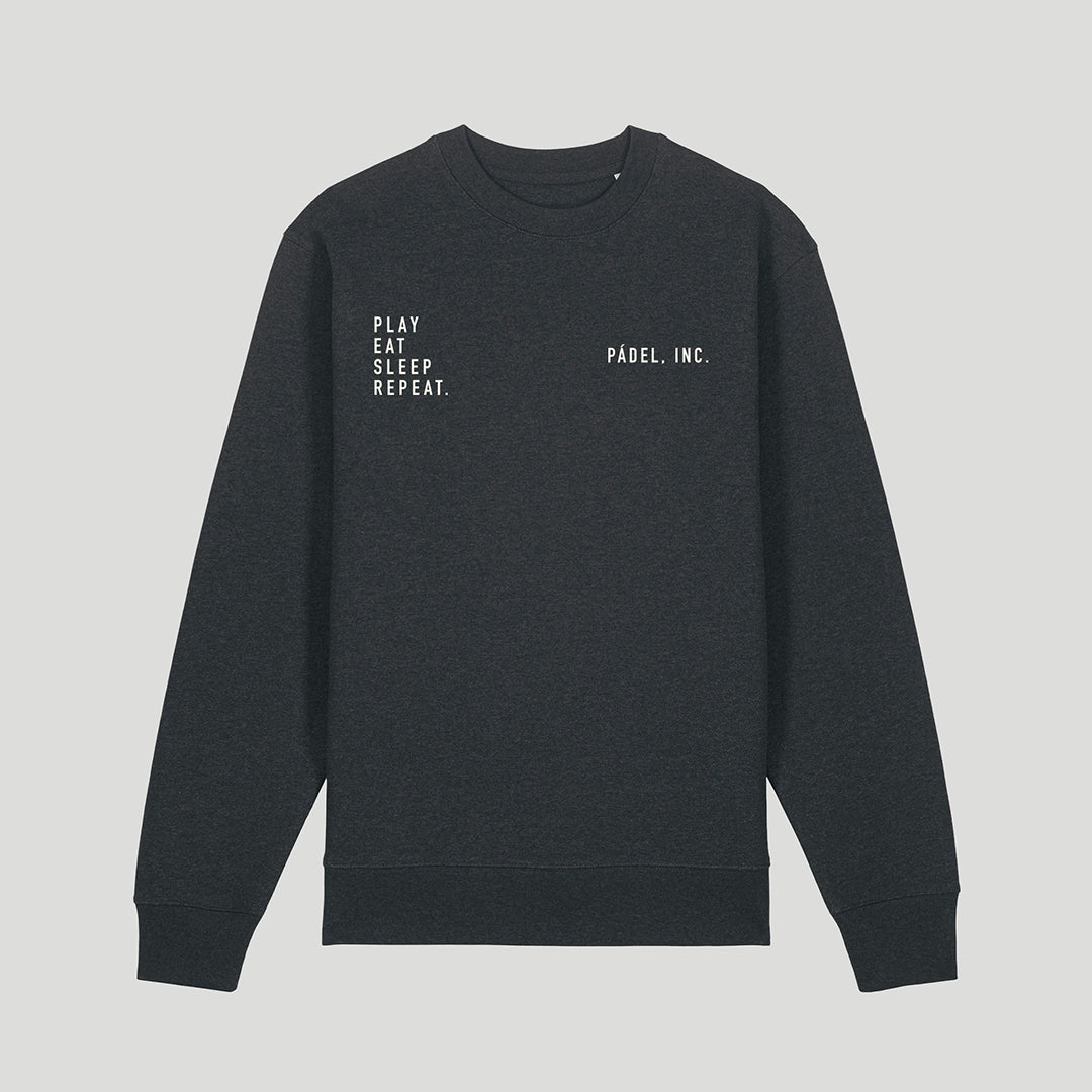 Unisex PLAY. EAT. SLEEP. REPEAT. Medium-fit Sweatshirt - Chalk print