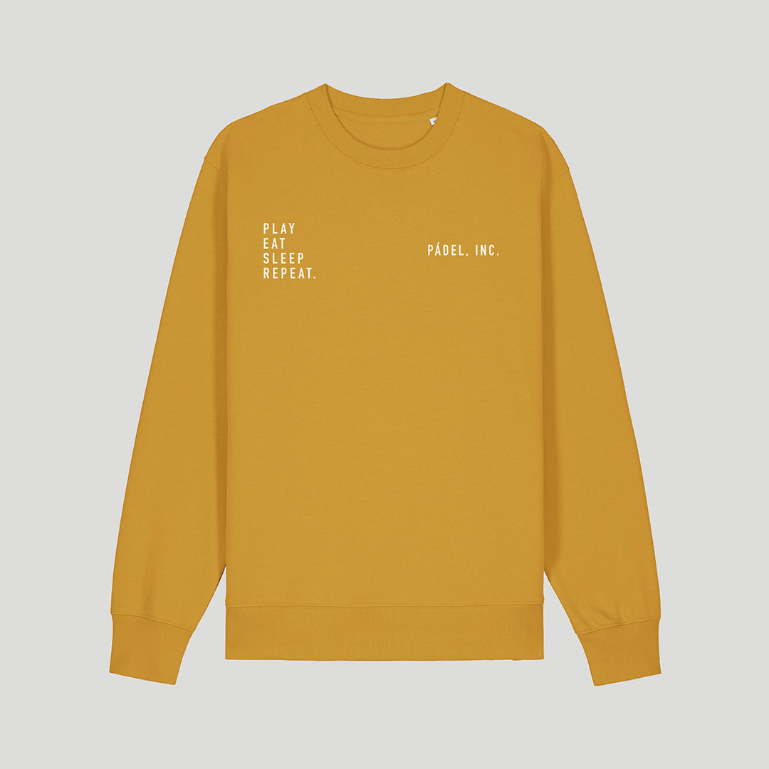 Unisex PLAY. EAT. SLEEP. REPEAT. Medium-fit Sweatshirt - Chalk print