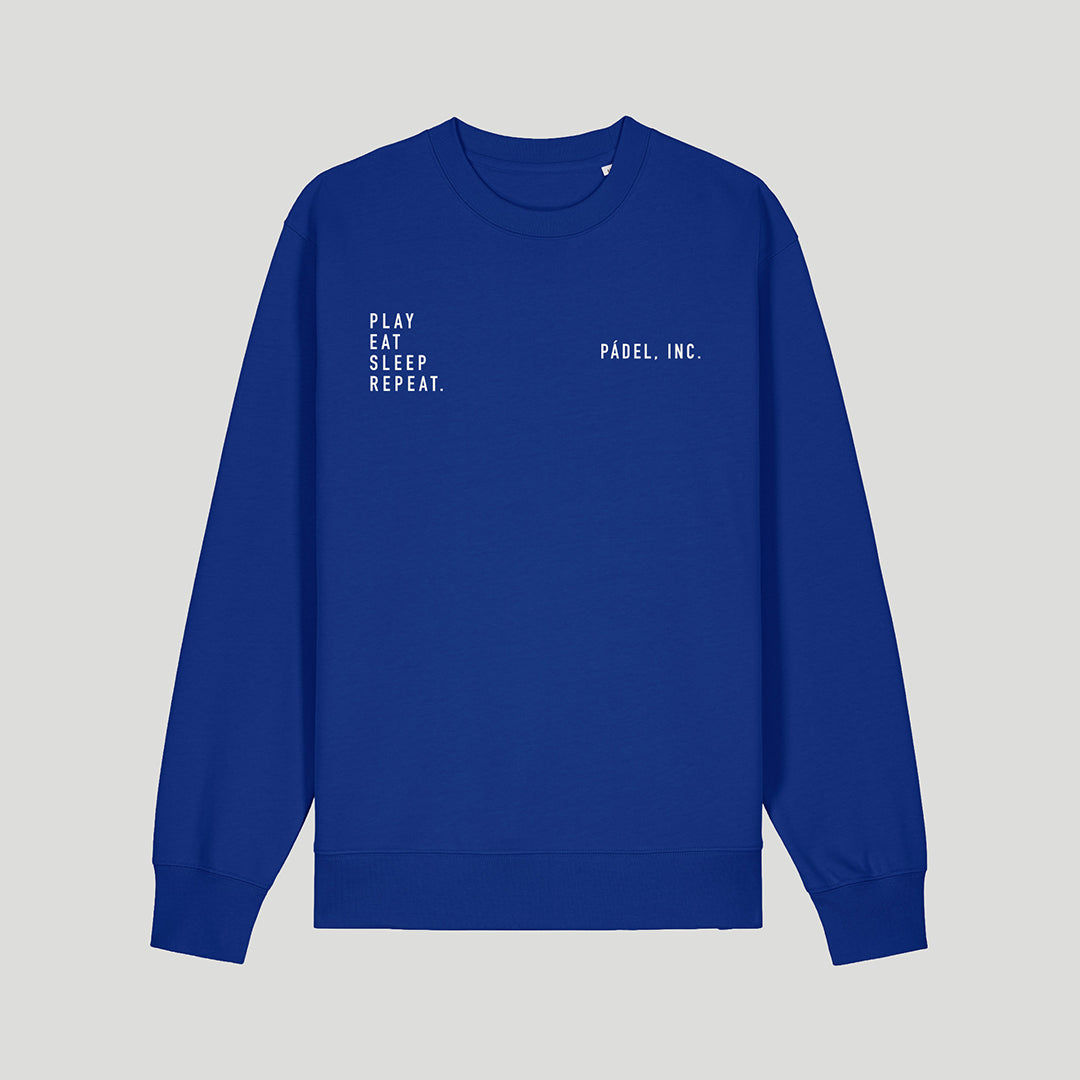 Unisex PLAY. EAT. SLEEP. REPEAT. Medium-fit Sweatshirt - Chalk print