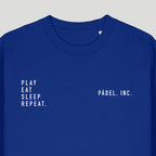 Unisex PLAY. EAT. SLEEP. REPEAT. Medium-fit Sweatshirt - Chalk print